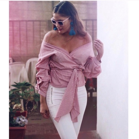 Blue Tassel Statement Earrings - Picture 2 of 4